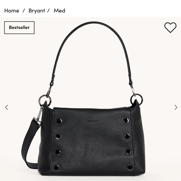 Hammitt Black Pebbled Leather Shoulder Bag - Picture 7 of 7